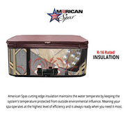 American Spas 7-Person 56-Jet Premium Acrylic Bench Spa Standard Hot Tub with Bluetooth Sound System and LED Waterfall